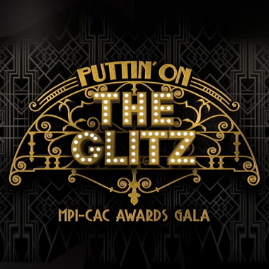 Puttin’ on the Glitz logo for the 2017 MPI-CAC Awards Gala produced by event management agency Brella Productions.
